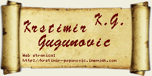 Krstimir Gugunović vizit kartica